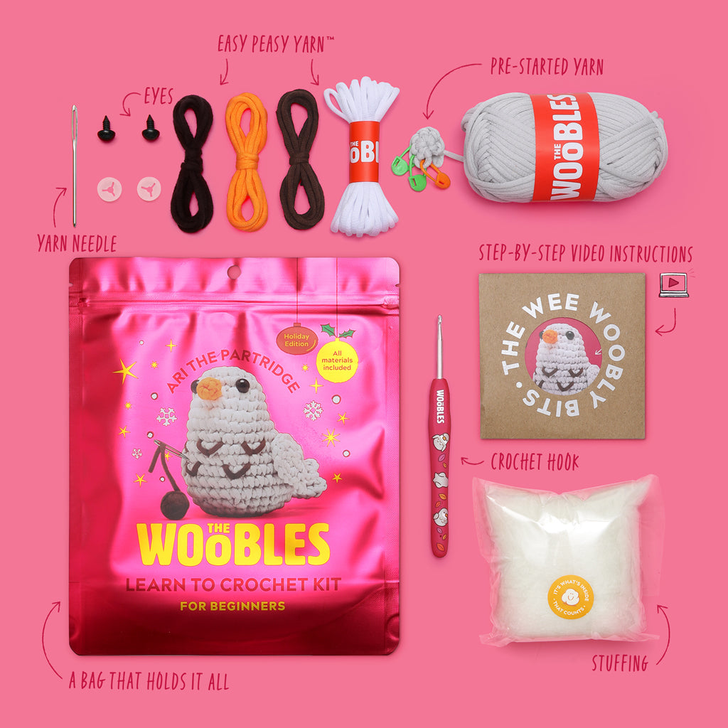 Ari the Partridge Crochet Kit | The Woobles