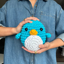 Load image into Gallery viewer, Pierre the Penguin Extra Squeezy Crochet Kit