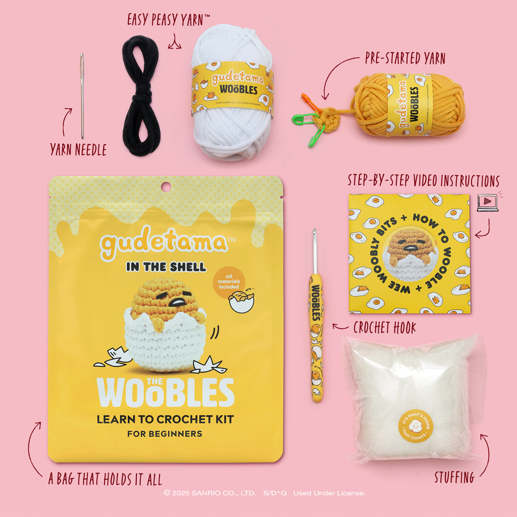 Gudetama™ in the Shell Crochet Kit for Beginners | The Woobles
