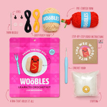 Load image into Gallery viewer, Frank the Hot Dog Crochet Kit