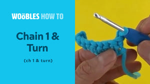 Turning chain (ch 1 & turn)