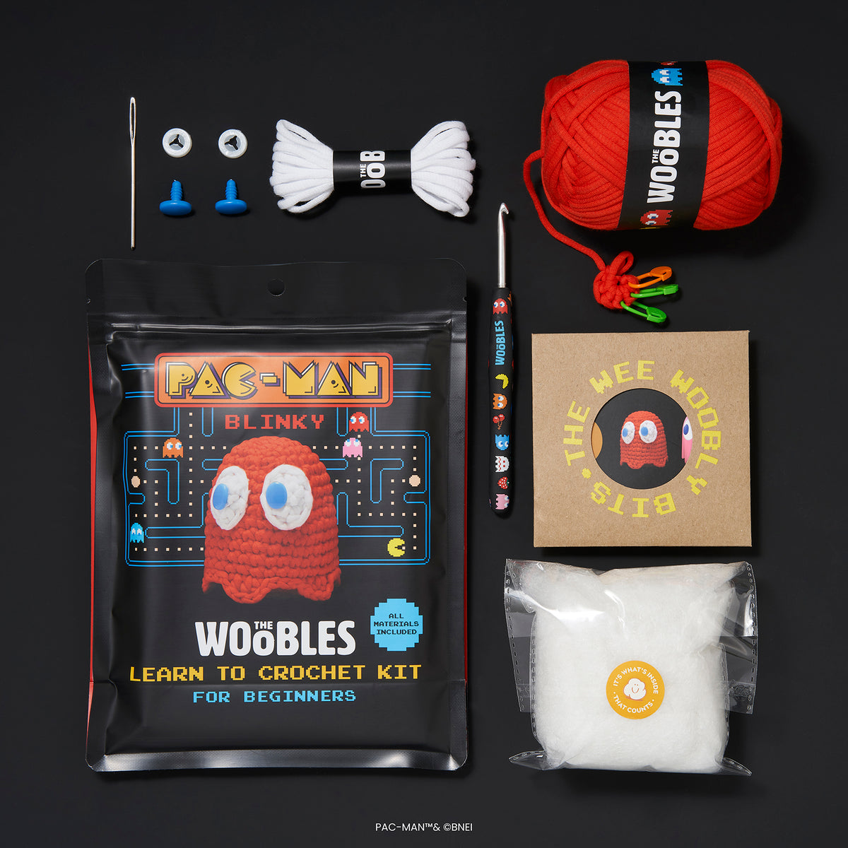 The Woobles PAC-MAN Crochet Kit REview