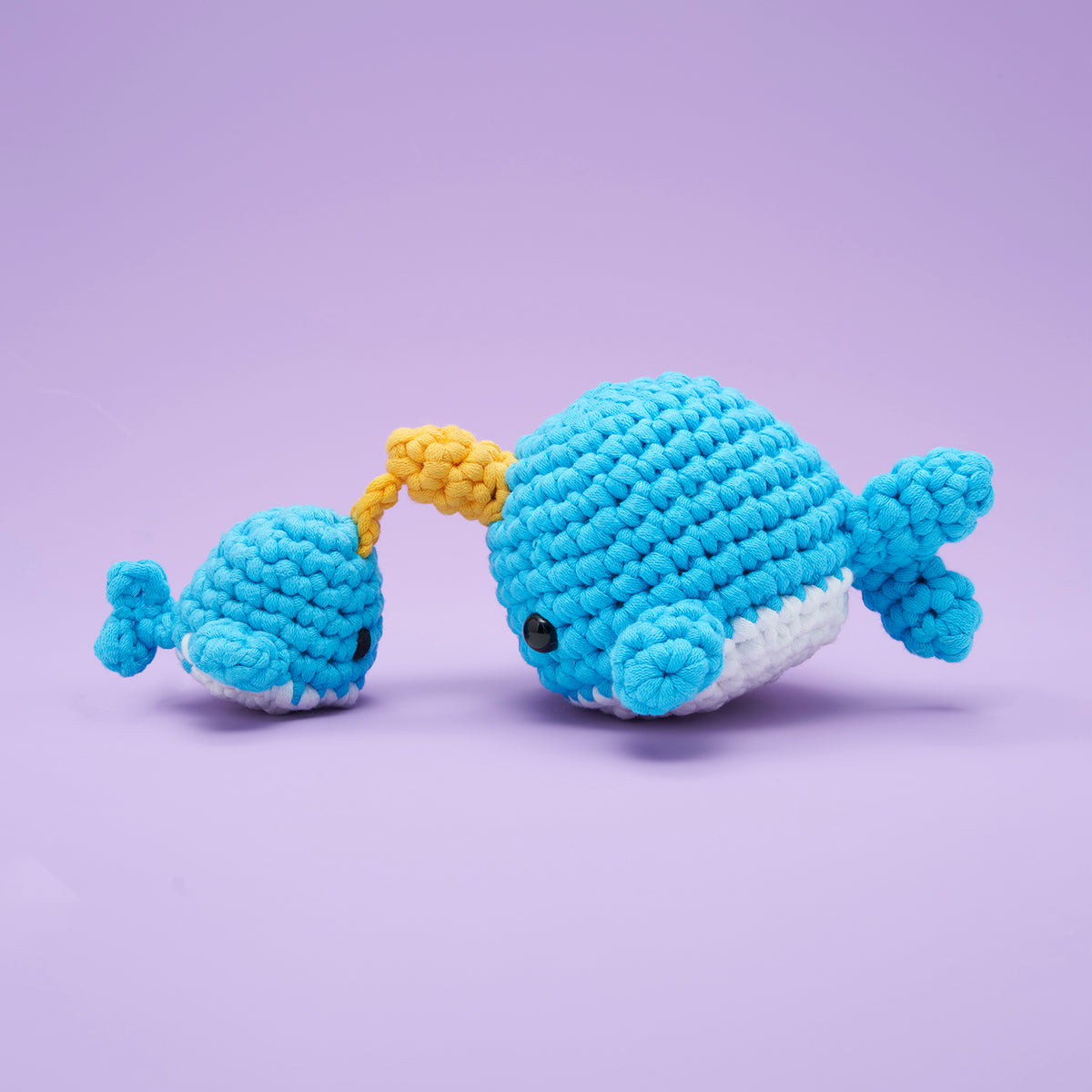 The Woobles Narwhal Beginners Crochet Kit with Easy Peasy Yarn