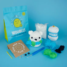 Load image into Gallery viewer, Earth Day Limited Edition Lola Loca the Polar Bear Crochet Kit