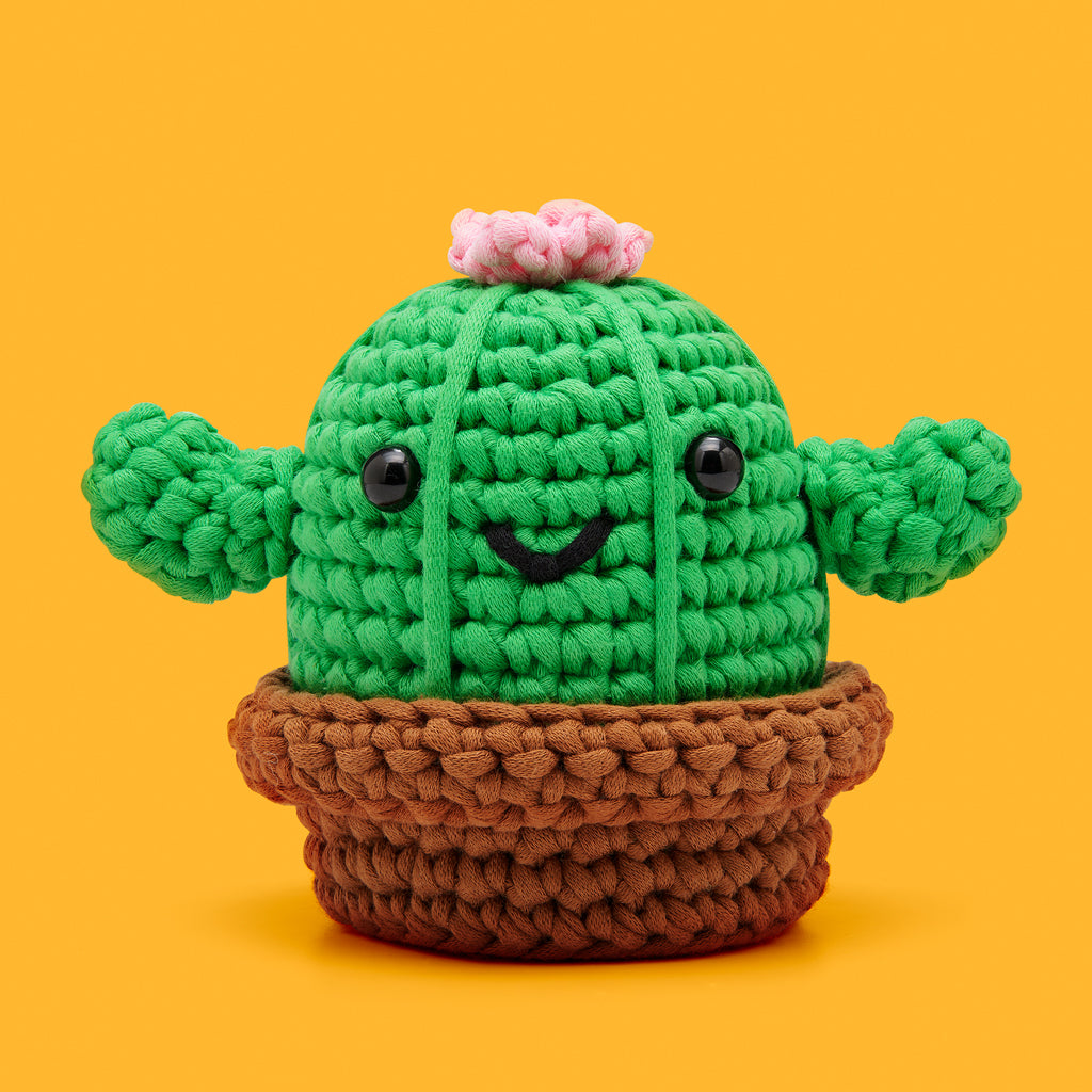 Cactus Crochet Kit | Learn to Crochet with The Woobles