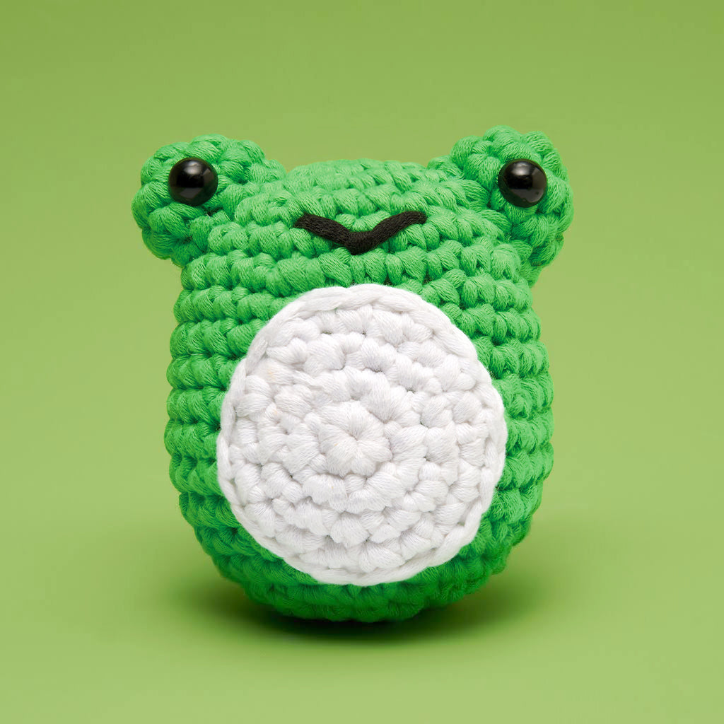 Frog Crochet Kit | Learn to Crochet with The Woobles