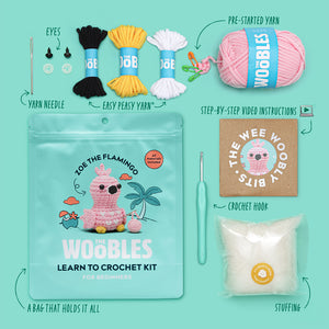 Zoe the Flamingo Crochet Kit | The Woobles