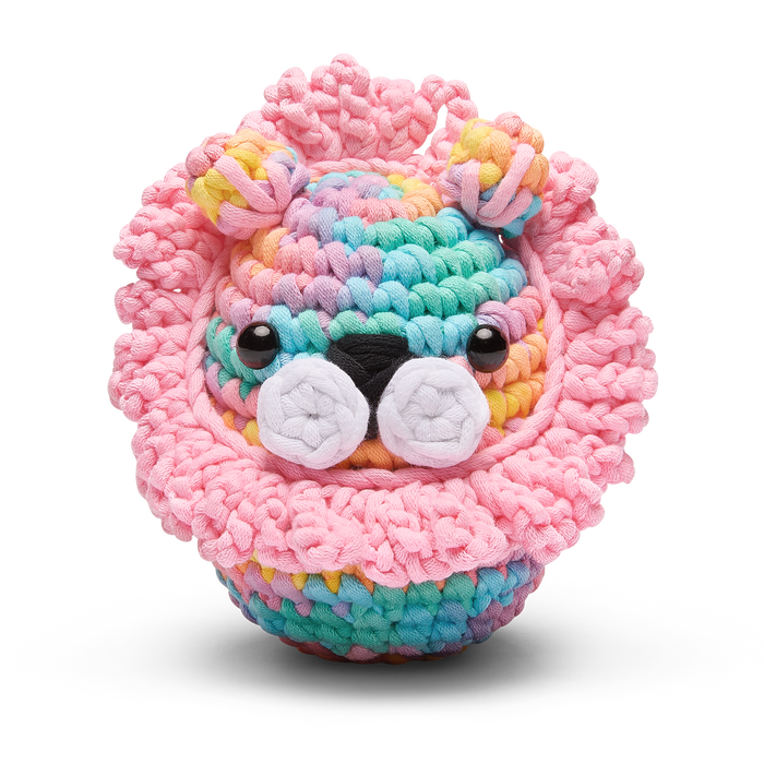 Sebastian the Lion Pastel Crochet Kit