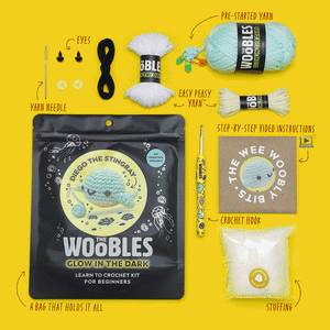 A Little Whimsy The Woobles | Diego the Stingray Crochet Kit - Shop A Little Whimsy The Woobles | Diego the Stingray Crochet Kit - Shop