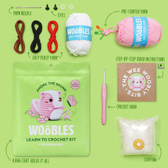 Andre the Skunk Pink Crochet Kit