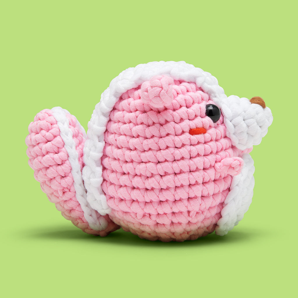 Andre the Skunk Pink Crochet Kit | The Woobles