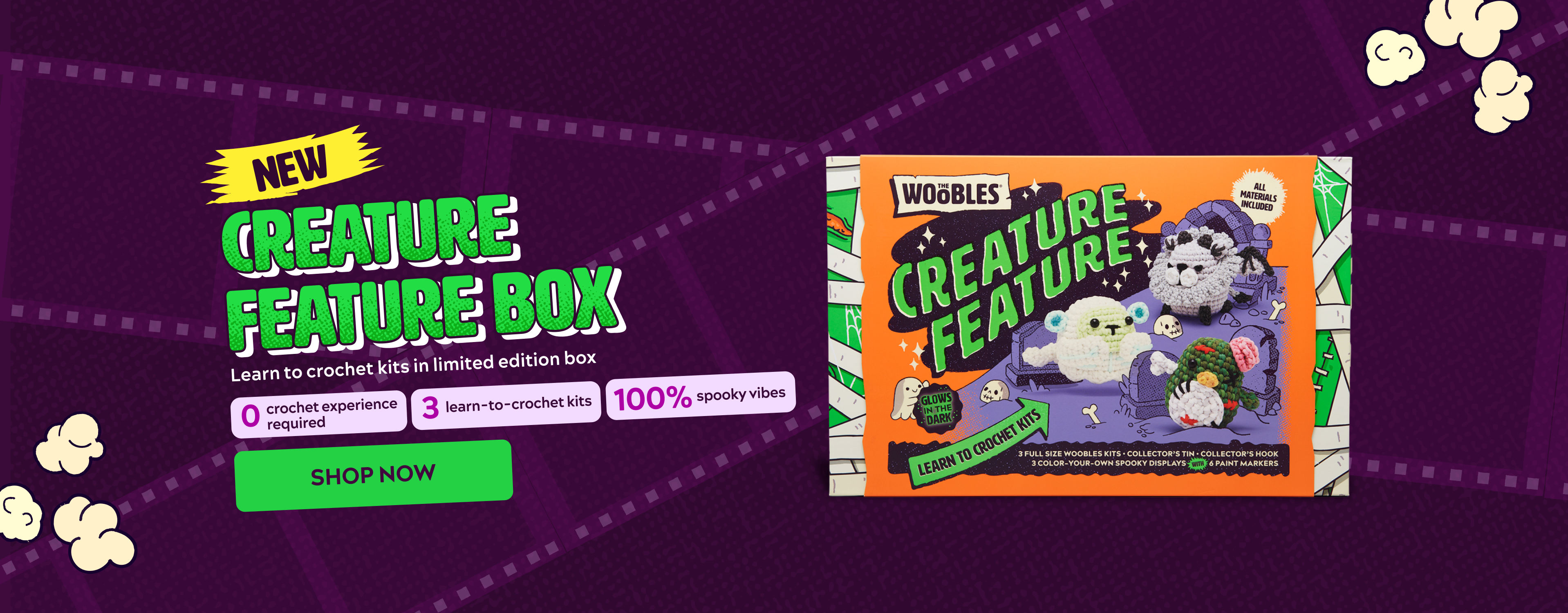 Creature Feature Box crochet kits