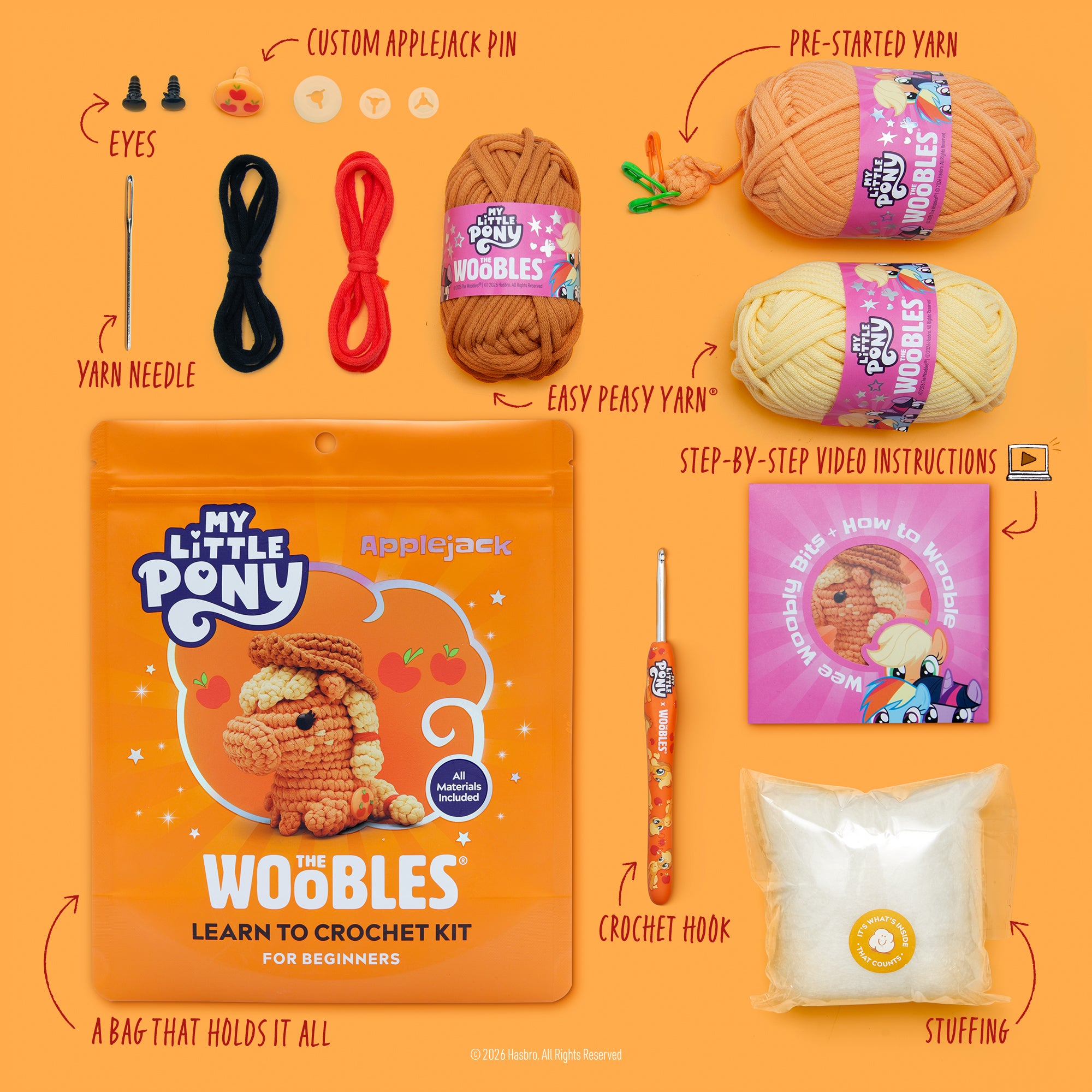Applejack Crochet Kit | The Woobles