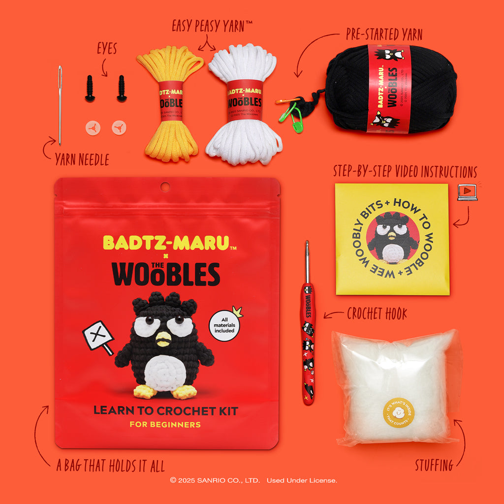 Badtz-maru™ Crochet Kit for Beginners | The Woobles