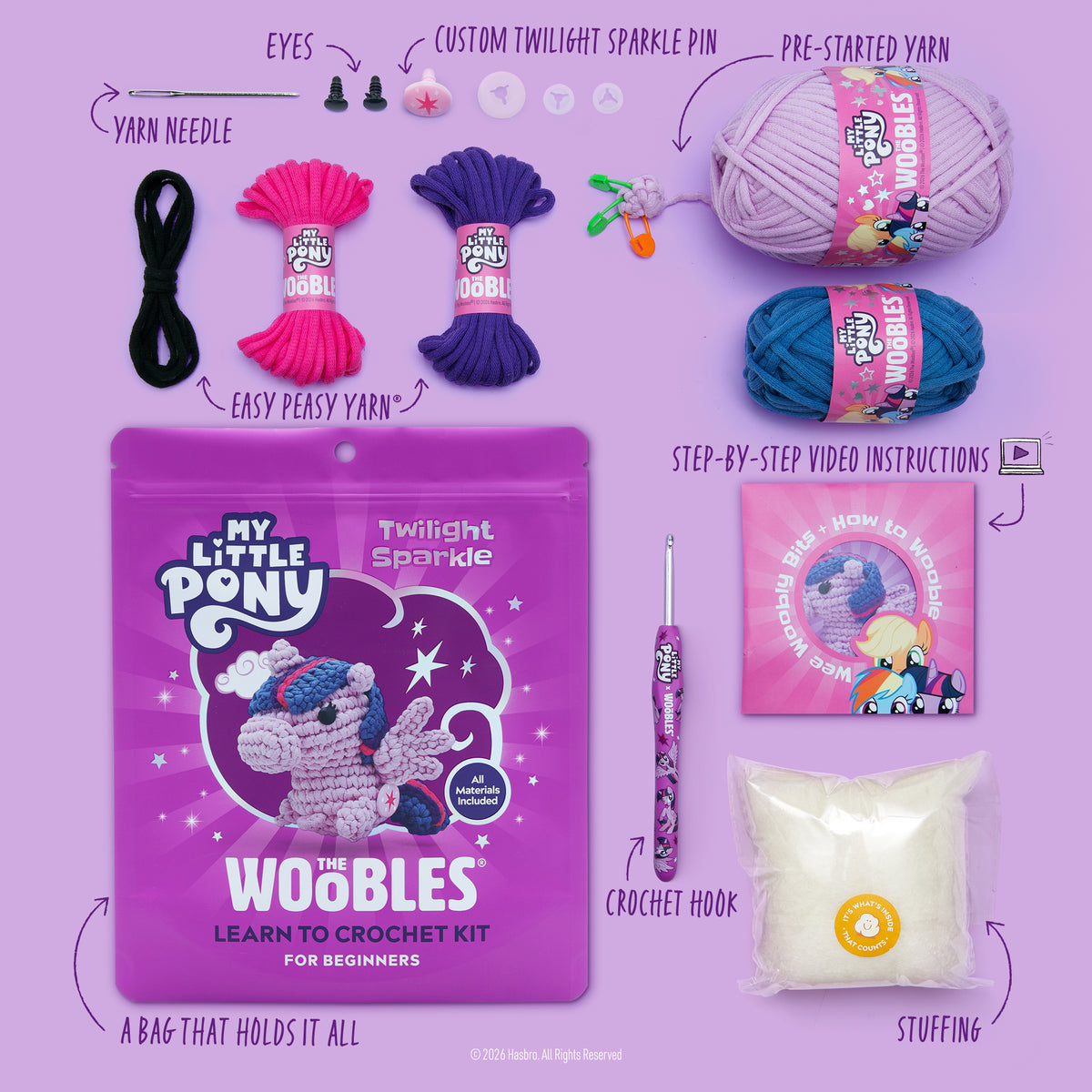 Twilight Sparkle Crochet Kit | The Woobles