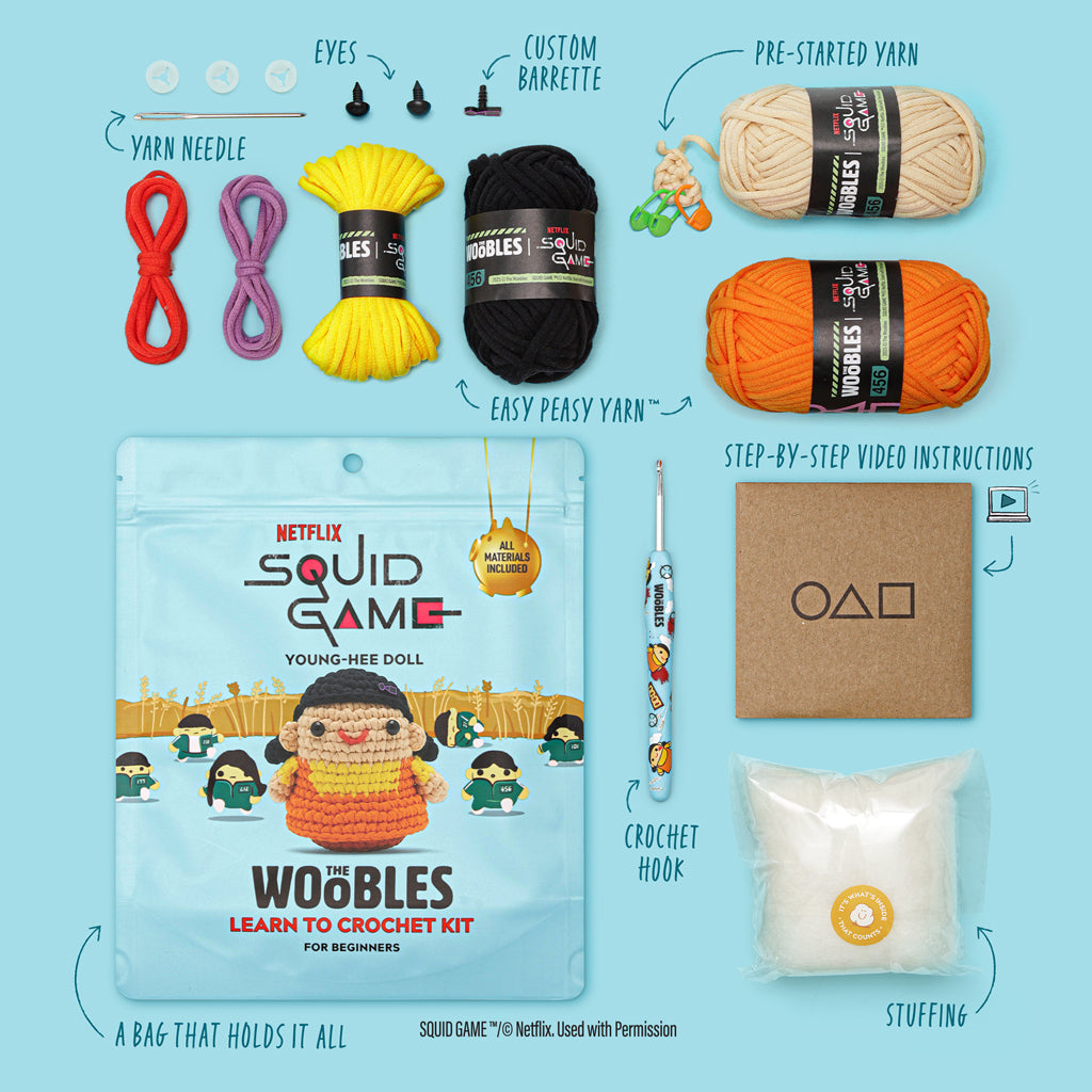 Young-Hee Doll Crochet Kit for Beginners | The Woobles