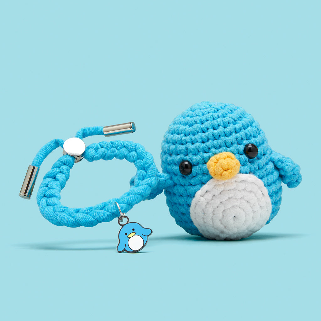 Pierre the Penguin Crochet Kit with Free Charm Bracelet