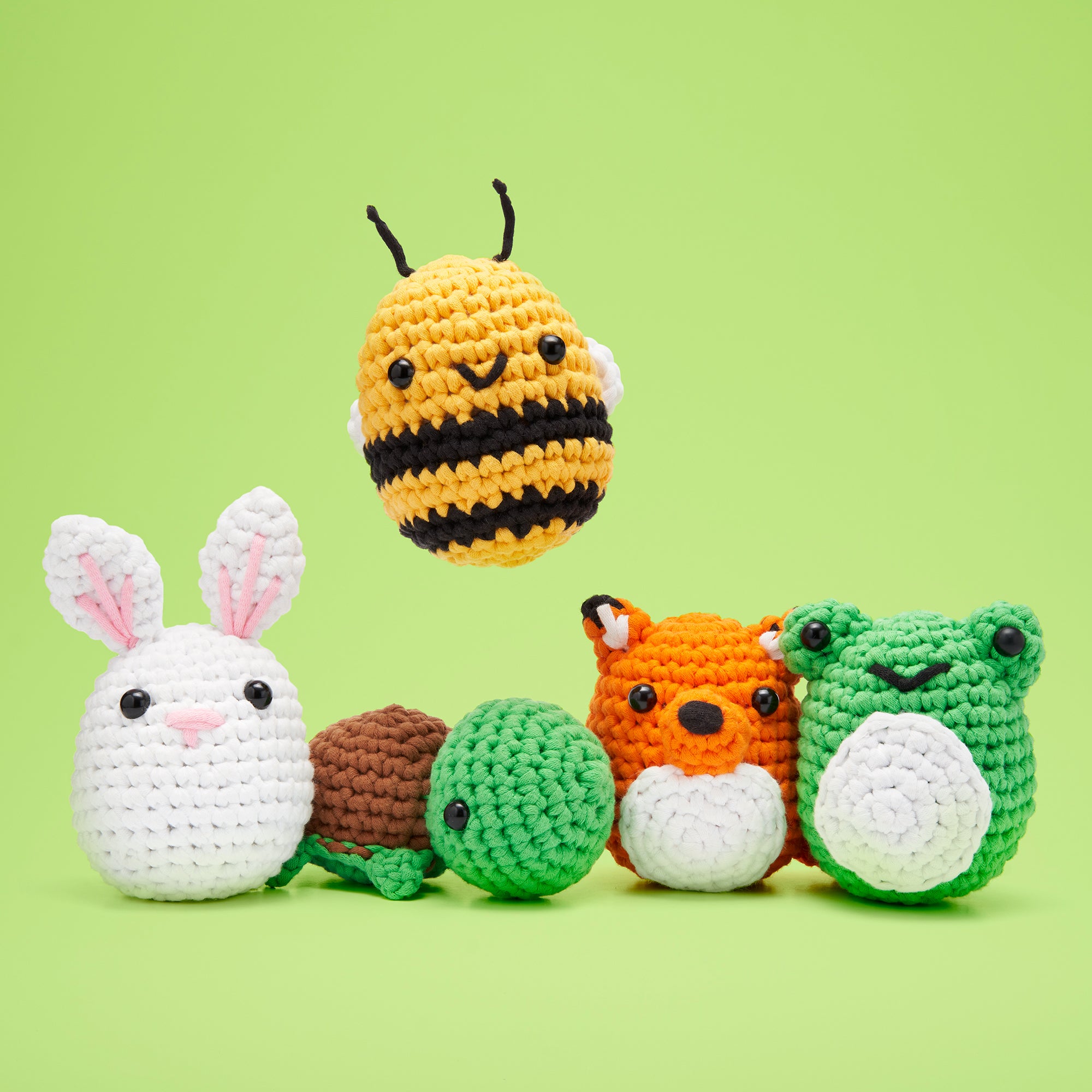 Wobbles Crochet Animal Kit DIY Succulents And Ladybug Woobles