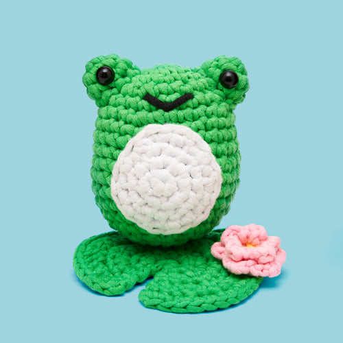  Handmade Crochet Frog Set of 2 PCS Keychain Bag Charm