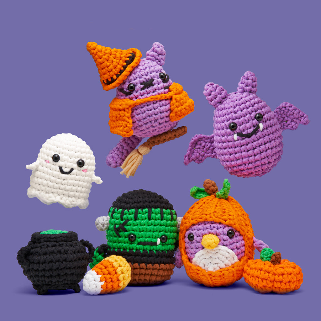 Woobels All Woobles’ Eve Crochet Bundle: Halloween Crochet Kits | The Woobles