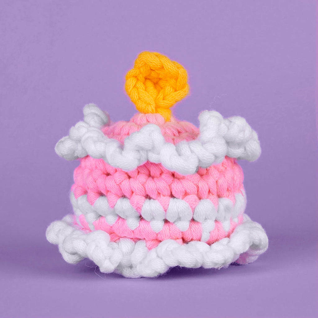 Tiny Birthday Cake Crochet Kit