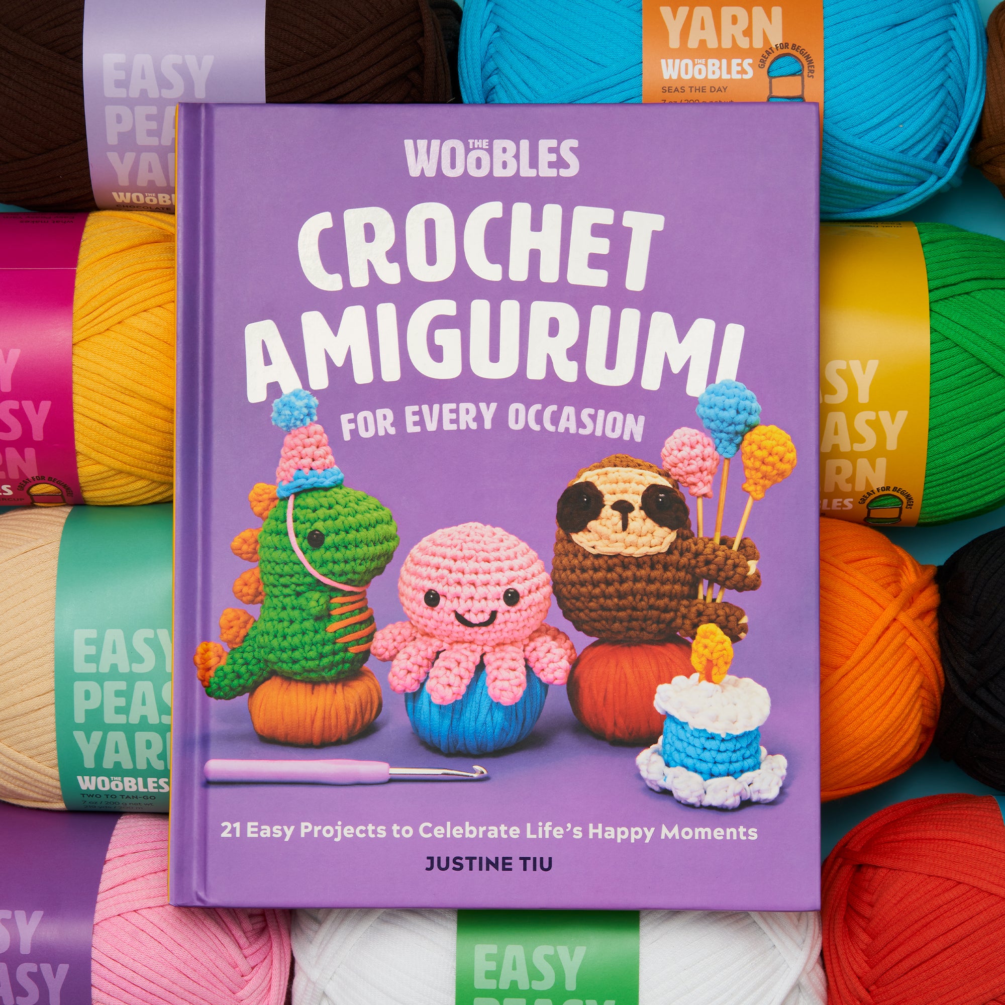 Colorful Crochet Yarn Bundle - 4 Balls