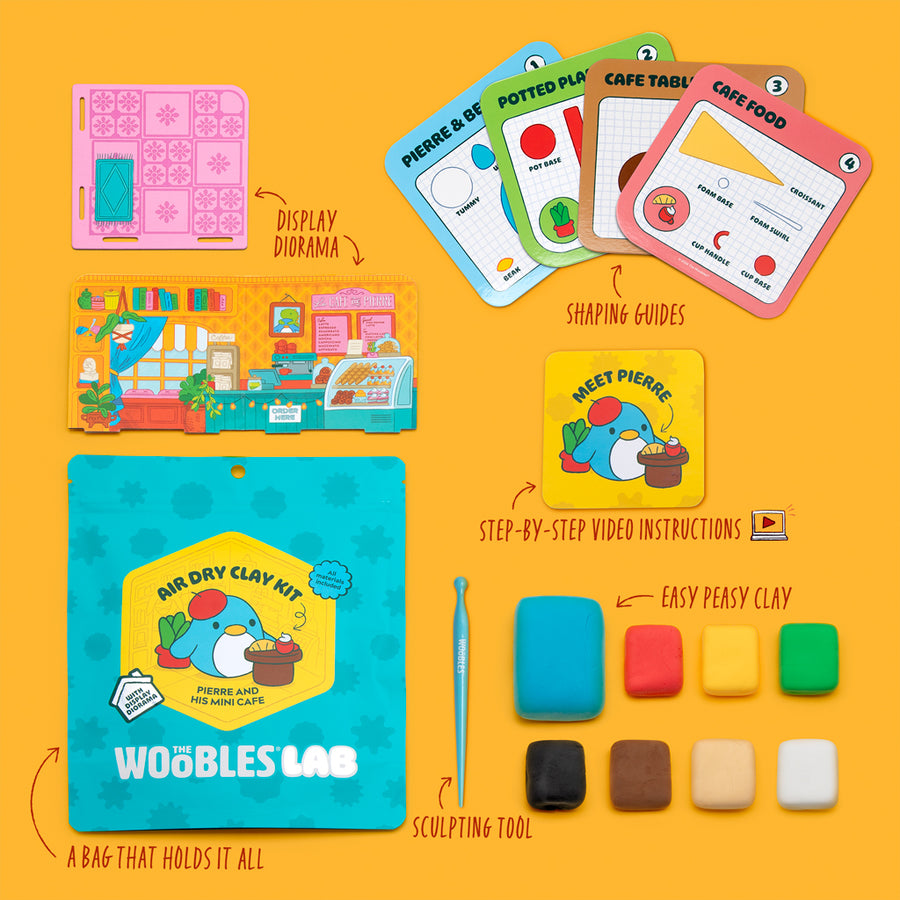 Air Dry Clay Kit: Pierre's Parisian Cafe