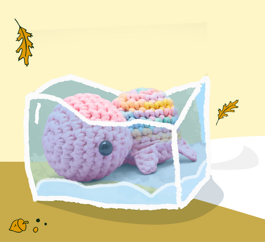 Emilio the Turtle Pastel Crochet Kit