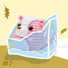 Andre the Skunk Pink Crochet Kit