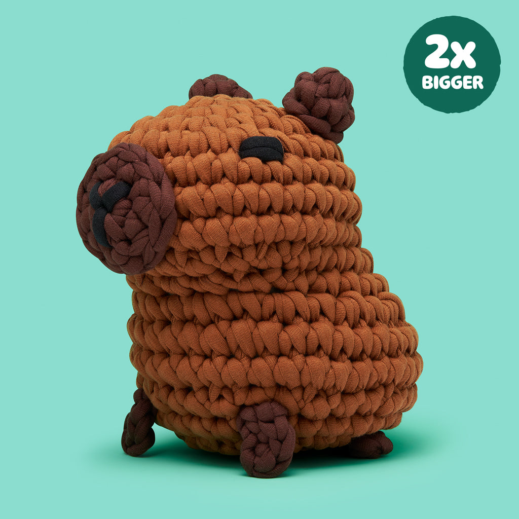Woobels Hugh the Capybara Extra Squeezy Crochet Kit | The Woobles