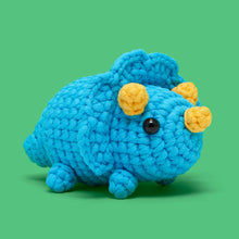 Load image into Gallery viewer, Oscar the Triceratops Crochet Kit
