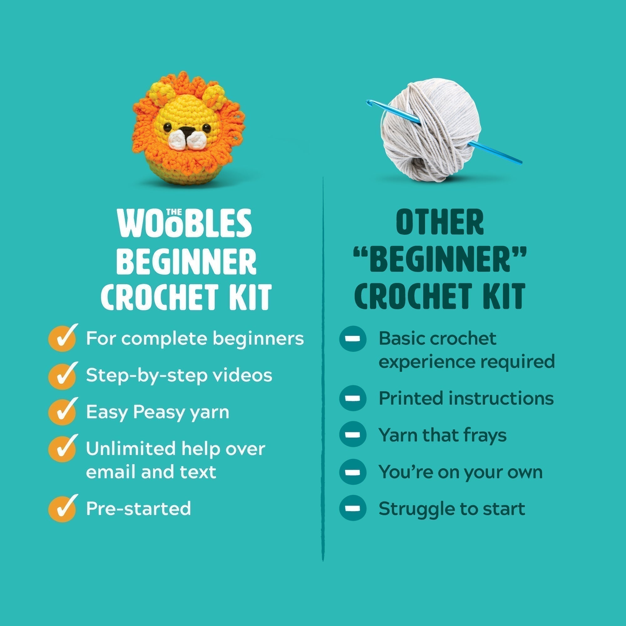 The Woobles Crochet - Harry Potter - Dumbledore & Fawkes Crochet Kits -  Sold Out