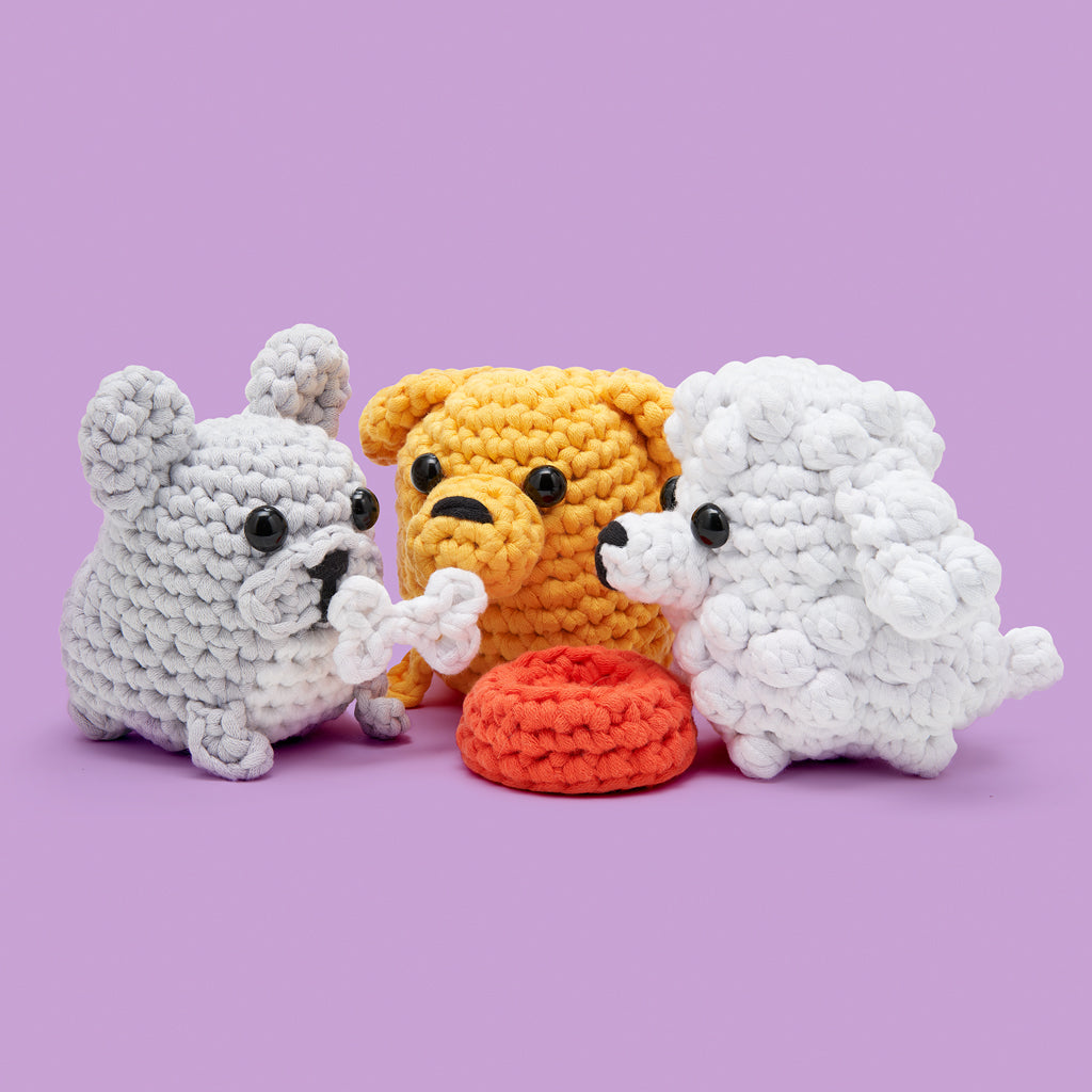 Woobles intermediate online crochet kit Francois the Fox