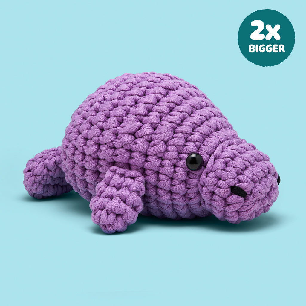 manateeページ　スクイーズ4点 Phyllis the Manatee Extra Squeezy Crochet Kit – The Woobles