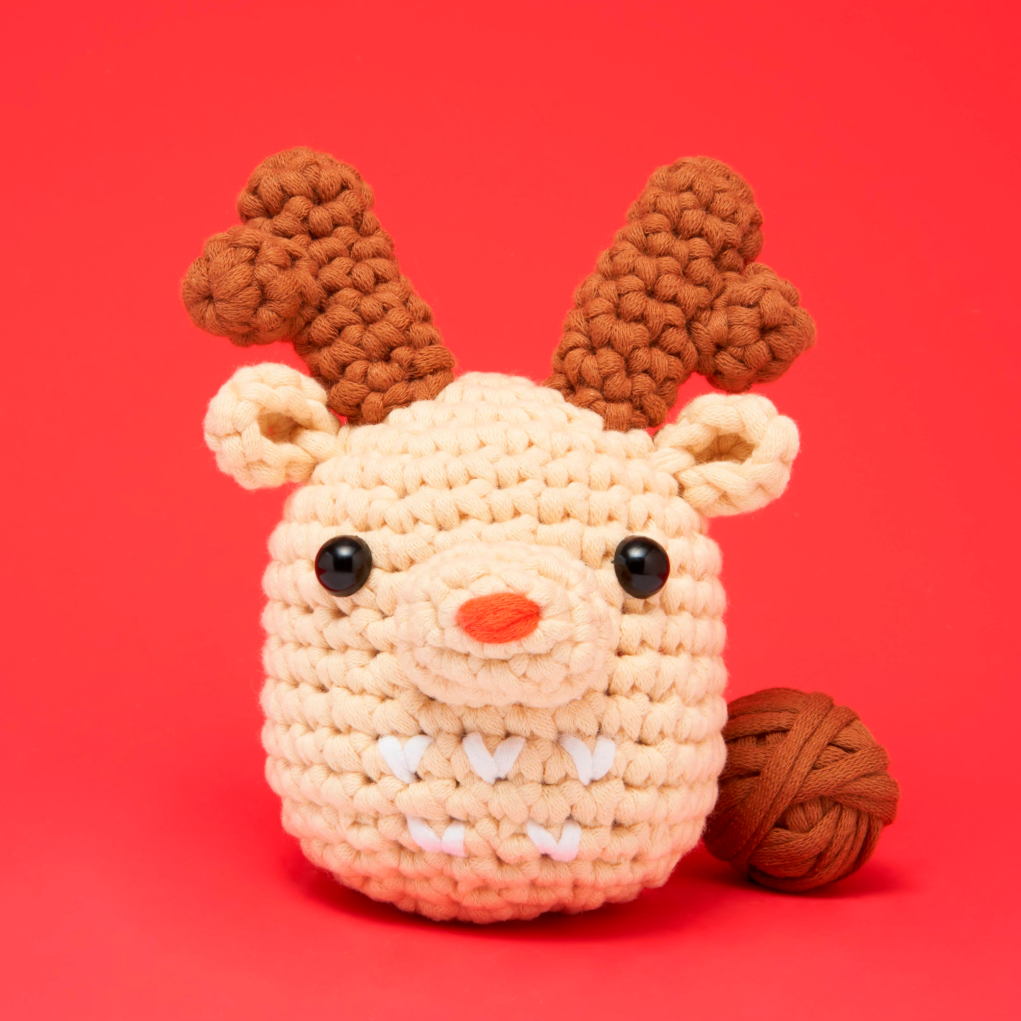 The Woobles Crochet Kit Ralph the Reindeer Learn To DIY Beginners