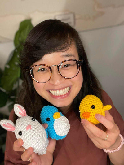 The Woobles Beginner Crochet Amigurumi Kits - Bunny