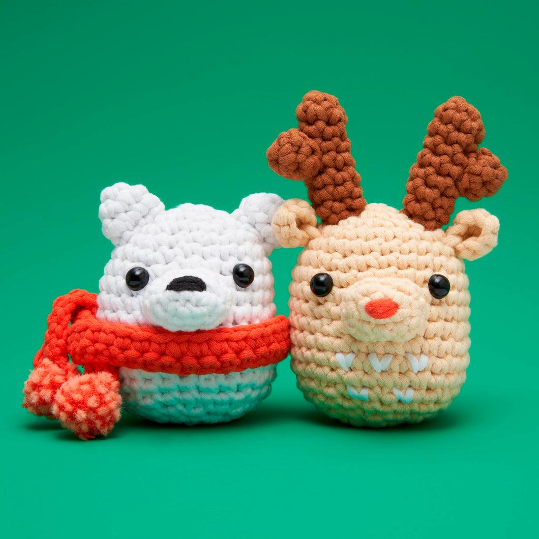The Woobles Wobbles Roosevelt The Moose Crochet Kit For Beginners Christmas  NEW 