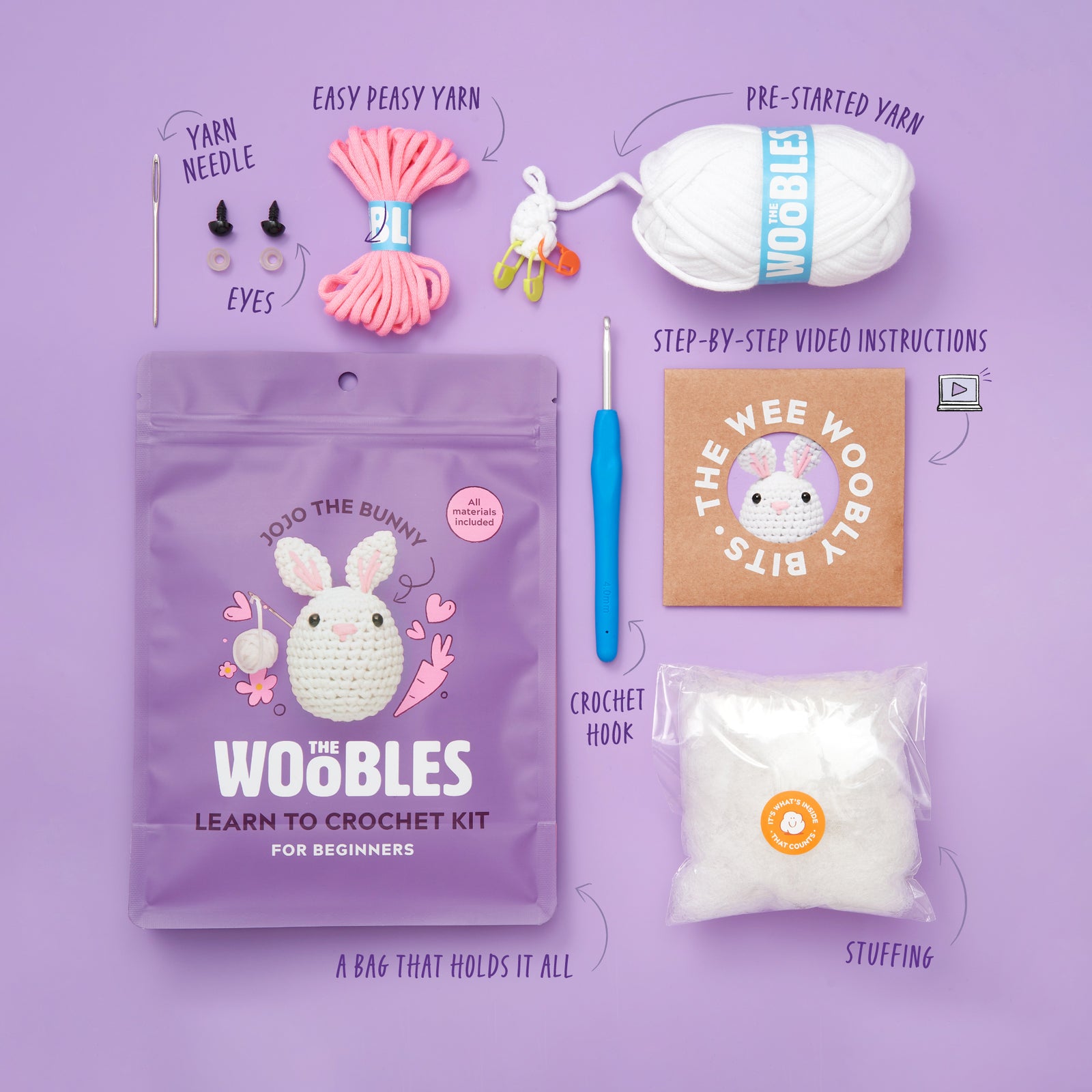 Jojo the Bunny Crochet Kit
