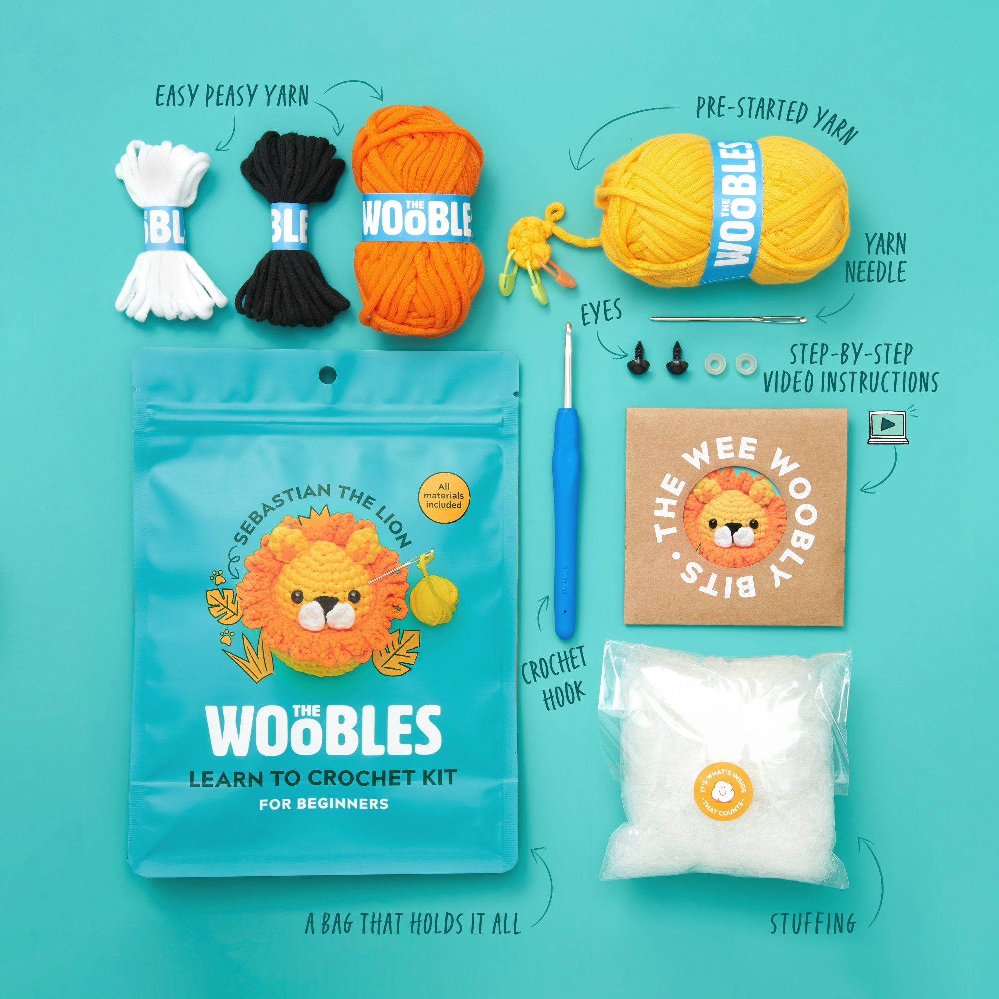 Easy Peasy Beginner Crochet Bundle | The Woobles