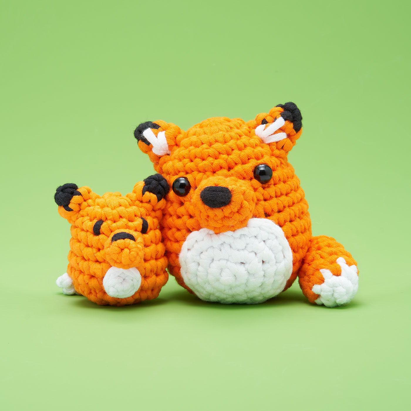 Cute fox crochet hooks fluffy yarn t-shirt Sticker for Sale by