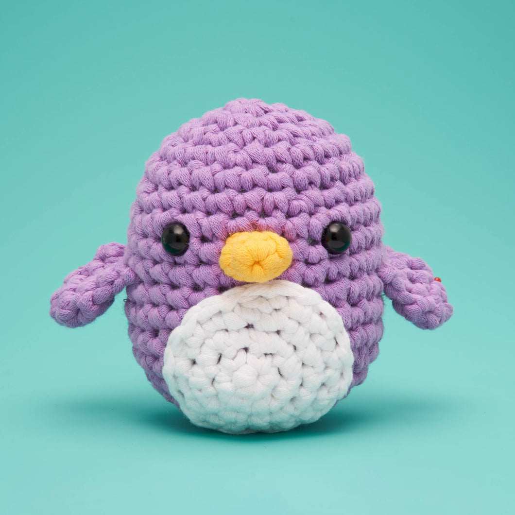 Purple Penguin Crochet Kit
